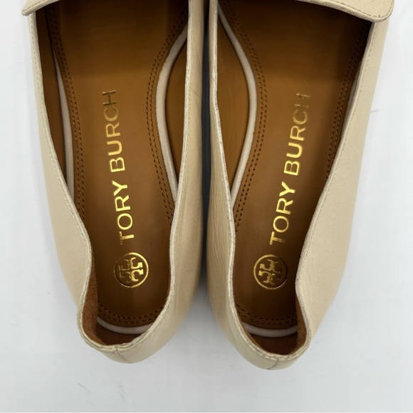 Tory Burch Cream Leather Loafers - Picture 6 of 10